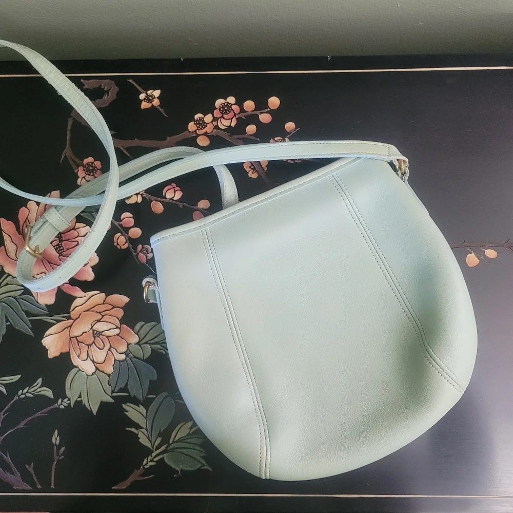Authentic Rare Coach 9990 small blue frame crossbody bag - Picture 3 of 6